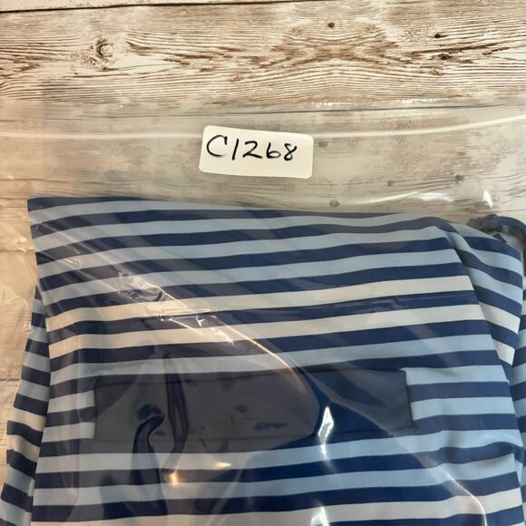 Cabana Life Dress XL Blue Striped Beachy Coastal Nautical Stretch Pocket UPF 50+ - Picture 11 of 11